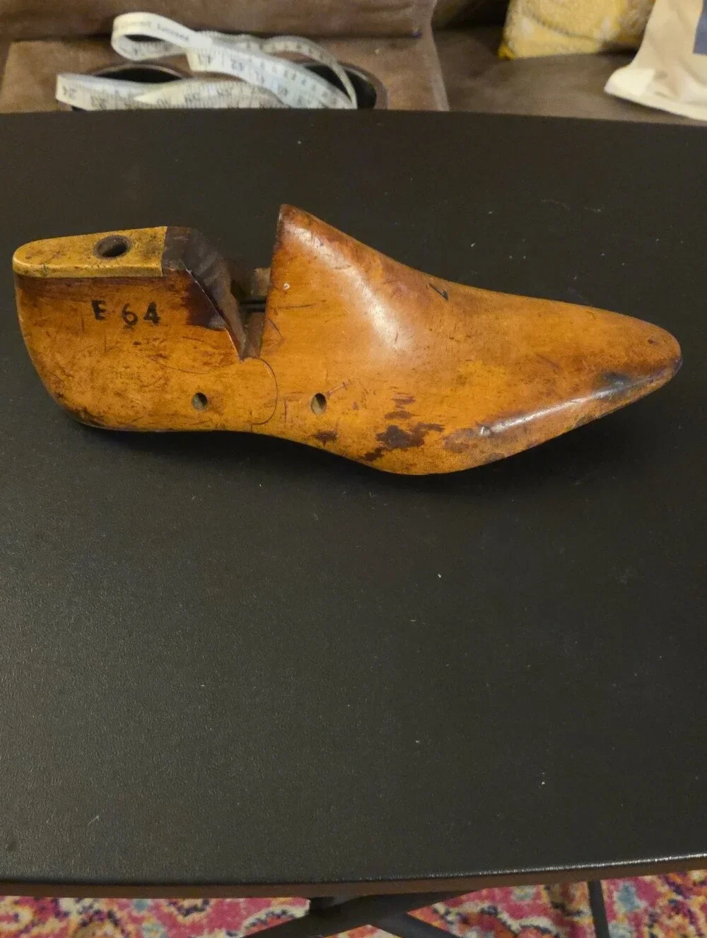 Men's Shoe Last - Brown Wooden Cobbler Form